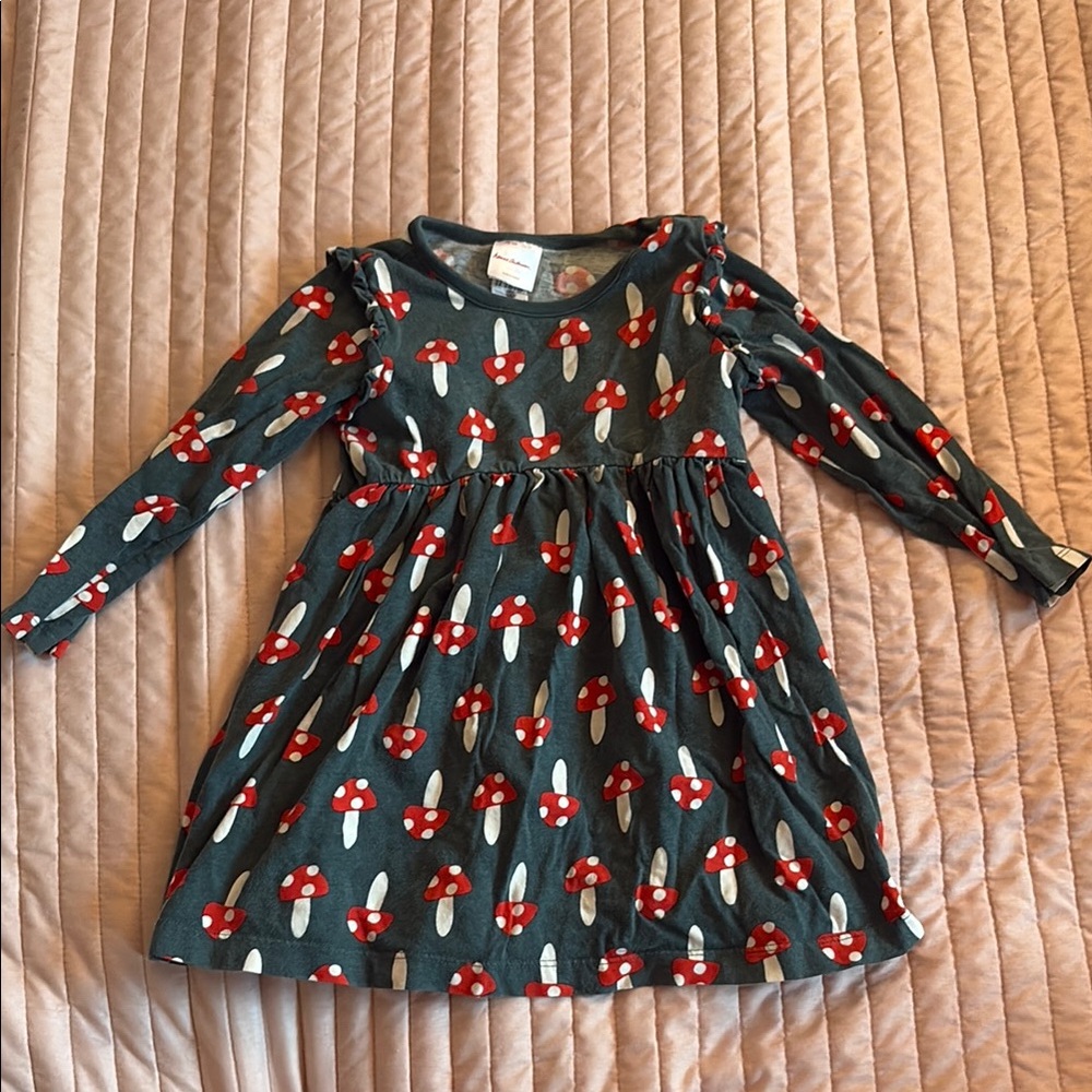 Hanna Andersson Red and White Smocked A-line Dress